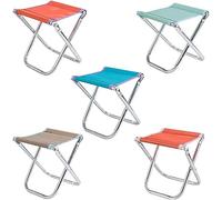 LiTaiJingNice Chaise pliante d'extérieur, chaise de camping portable, pour camping, trekking, randonnée, pêche, pique-nique, couleur aléatoire (couleur A)