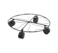 LiTaiJingNice Support de pot de fleurs avec roulettes, support à roulettes pour pot de fleurs avec 4 roulettes pour la maison et le jardin (noir/C)