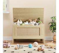 Litake Coffre De Rangement, Coffre à Jouets avec Couvercles, Boîte De Rangement en Bois pour Jouets pour Garçons Et Filles avec Charnières De Sécurité, Banc-Coffre De Rangement pour l'Entrée, Salon