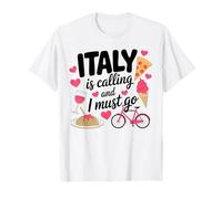 L'Italie m'appelle et Je Dois partir, Voyage, Tenue de Vacances T-Shirt