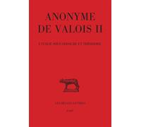 L'Italie sous Odoacre et Théodoric - Anonyme de Valois II - Belles Lettres - broché - Essai