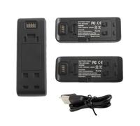 Litanki Compatible avec les caméras d'action panoramiques Insta360 ONE R et ONE RS, 2 batteries 1190 mAh + chargeur à double fente