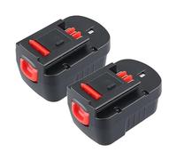 Litanki Lot de 2 batteries de rechange HPB14 4800 mAh compatibles avec les outils électriques sans fil Black and Decke 14,4 V 499936-34,499936-35, A144, A144EX, A14F