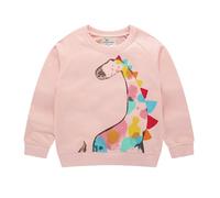 LitBud Bambin Pull Filles Sweatshirt Vêtements pour Filles Enfants Sportswear Dinosaure Jumper Pullover T Shirt Rose Atomne Taille 3-4 Ans 4T Cadeaux De Action de grâces Action de grâces Noël Cadeaux