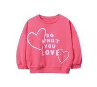 LitBud Pull pour Fille Sweatshirt Filles Vêtements Enfants Sportswear Souri en Coton Jumper Pullover T Shirt Manches Longues Col Rond Bleu Atomne Hiver Âge 5-6 Ans 6T Action de grâces Noël Cadeaux