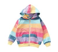 LitBud Veste à Capuche pour Filles, Sweat à Capuche Zippé à Manches Longues Sweatshirt pour Enfant Vêtement Blouson Manteau Hoodie Pull Hiver Taille 4-5 Ans Cadeau de Noël