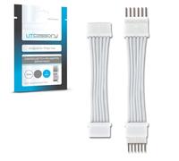 Litcessory Adaptateur Contrôleur à 6 Broches pour Philips Hue LightStrip Plus (Version Détachable, Blanc - MICRO 6-BROCHES V4 / Solo Lightstrip)
