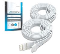 Litcessory Câble d'extension pour Philips Hue Lightstrip Plus (1m, Lot de 2, Blanc - MICRO 6-BROCHES V4 / Solo Lightstrip)