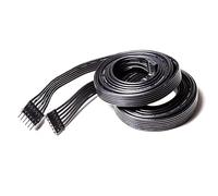 Litcessory Câble d'extension pour Philips Hue Lightstrip Plus (1m, Lot de 2, Noir - STANDARD 6-BROCHES V3 / WiZ Lightstrip)