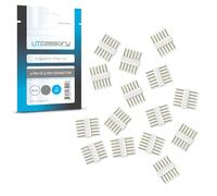 Litcessory Connecteur 6 Broches à 6 Broches pour Philips Hue Lightstrip Plus (Lot de 15, Blanc - MICRO 6-BROCHES V4 / Solo Lightstrip)