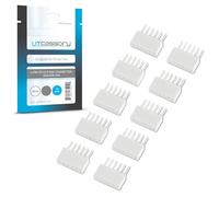 Litcessory Connecteur 6 Broches à Extrémité Coupée Connecteur pour Philips Hue Lightstrip Plus (Soudable) (Lot de 10, Blanc - MICRO 6-BROCHES V4 / Solo Lightstrip)