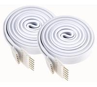 Litcessory Extension Cable Compatible with Nanoleaf Essentials Lightstrips (3.3ft, 2 Pack, White)
