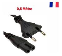 Lite-an Cordon d'Alimentation Bipolaire Pour Sony PS1 Slim PS2 Slim PS3 Slim PlayStation PS4 - Cable Secteur UE/EU C7 IEC 60320