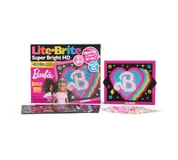 Lite Brite Super Bright HD Barbie Edition - Planche à dessin lumineuse avec des LED, Art lumineux à effet néon, Jeu créatif pour les enfants, Idéal pour les garçons et les filles âgés de 4 ans et plus