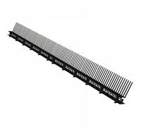 Liteau de ventilation avec peigne NOIR - 85 mm x 1 ml