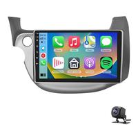 LiteGauge Autoradio pour Hon-da Fit Jazz 2007-2014 CarPlay sans Fil Android Auto écran Tactile 10 Pouces Bluetooth Audio Navigation GPS Lien Miroir WiFi EQ RDS Hi-FI caméra de recul HD mic