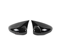 Litemai Couvercle Miroir pour Fiesta MK7 2008 2009 2010 2011 2012 2013 2014 2015 2016 2017 Couvercle De Rétroviseur Gauche Droit Noir Brillant Coques Rétroviseur(Carbon Fiber Pattern)