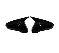 Litemai Couvercle Miroir pour Hyundai pour Veloster 2018-2023, Coque De Rétroviseur Extérieur en Fibre De Carbone ABS, Garniture De Capuchon Arrière Coques Rétroviseur(Gloss Black)