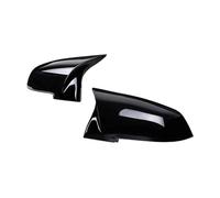 Litemai Couvercle Miroir pour Série M F87 pour M2 2014-2018 Couverture Motif Fibre De Carbone Rétroviseur Capuchon Rétroviseur Décoratif Accessoires Coques Rétroviseur(Bright Black)