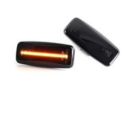 Litemai pour Patrol Y61 GU Sylphy Clignotant Feu De Position Latéral Avant À LED Dynamique Séquentiel Rétroviseur Latéral Clignotant(Black)