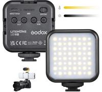 Litemons Led6Bi Led Vidéo Lampe Bicolore, Lumière Bicolore 3200K-6500K Cri 95, Rechargeable Avec Batteire Au Lithium Pour Tournage, Diffusion En Direct, Microfilmage Et Enregistrem[Audio1837]