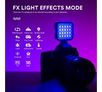 Litemons Led6R Led 6R Rgb Lampe Vidéo Led,3200K-6500K Dimmable Pour L'Éclairage De Photographie, Portrait Et En Prise De Vue De Produit[Z2962]