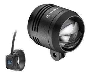 Litemove Phare LED AC-210 HB/LB pour E-Bike, montage fourche - StVZO noir