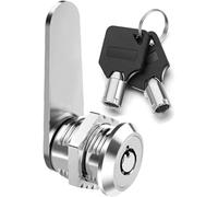 Litensh 16mm Serrure à came tubulaire filetée avec clés différentes, serrure de boîte aux lettres serrures de porte verrous de tiroir verrous de armoire meuble verrou placard verrou casier