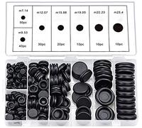 Litensh 170PCS œillets en bouchon de Câble caoutchouc Câble Oeillet Bouchons en Caoutchouc Joints de Prise Passe Fil Caoutchoucs pour Bouchons, Voitures, Conduites d'eau, Pompes