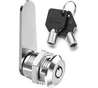 Litensh 20mm Serrure à came tubulaire filetée avec clés différentes, serrure de boîte aux lettres serrures de porte verrous de tiroir verrous de armoire meuble verrou placard verrou casier