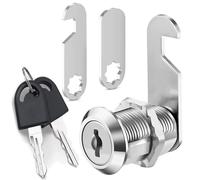 Litensh 25mm Serrure boite aux lettres, serrures à levier, serrure de portes d'armoire de casier, verrous porte de placard avec clés, serrure à came casier verrou pour tiroir armoire meuble