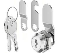 Litensh 25mm serrure de boîte aux lettres avec clé différentes, verrou à came, serrures meuble, serrures placard, verrou placard, serrure casier verrous pour tiroir verrous pour porte d'armoire