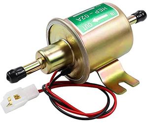 Litensh Pompe à essence électrique universelle， Gaz sous pression Diesel en ligne basse pression Module de pompe en métal Fil de fixation de boulon en ligne pour essence et diesel HEP-02A (or)