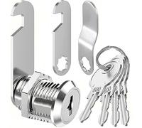 Litensh serrure boite aux lettres en avec clé identique, verrou de tiroir, d'armoire, armoire fermeture e placard, moraillon de verrouillage, serrure casier meuble barillet (30MM)