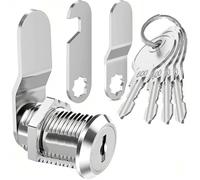 Litensh Serrure de Boîte aux Lettres avec 4 Clés - Pour Armoire, Caisse à Monnaie, Meuble, Tiroir - Serrure à Levier pour Boîtes