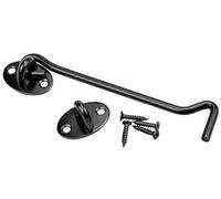 Litensh Verrou à crochet pour porte de grange, crochet de porte de portail et loquet à œillet, crochets de cabine et verrou à loquet à œillet, verrou de placard, crochet de fenêtre pivotant pour porte