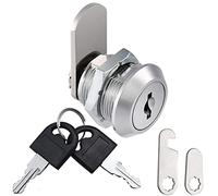 Litensh Verrou de sécurité pour barillet boîte aux lettres, serrure à came pour tiroir d'armoire, boîte à outils, verrous porte de placard avec clés, serrure casier meuble caisse 16mm