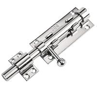 Litensh Verrou Loquet Porte Serrure Porte de Portail Coulissante Acie Inoxydable 304, Verrou de Sécurité Verrou Boulon Porte Longue à Glissière Loquet de Garage Fermeture Porte 14mm de diamètre 160m