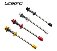 Litepro vélo dégagement rapide serrure hexagonale libération lente vélo de route de montagne arbre en alliage de titane QR jeu de roues levier rouge 74mm