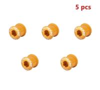 Litepro-Vis De Roue À Chaîne De Vélo,Plaque Dentaire,Boulons De Plateau Simple,Pièces De Pédalier De Vélo De Route Vtt,Vis À Disque,6.5mm,8.5mm,5 Pièces - Type Yellow-8.5mm