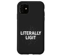 Literally Ligit Assortiment d'humour Sarcastique Cool Glitch EDM Coque pour iPhone 11
