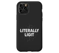 Literally Ligit Assortiment d'humour Sarcastique Cool Glitch EDM Coque pour iPhone 11 Pro