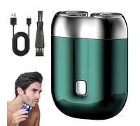 Literalous Shaver, Literalous 2025 New Upgrade Pocket Shavers USB Mini, Gradientiscolor Electric Razor, Rechargeable Waterproof, New Model Mini Dual-Head (Green)