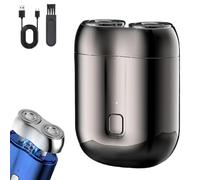 Literalous Shavers, 2025 New Upgrade Pocket Shaver USB Mini Shavers, Portable Dual Head Electric Design with USB Charging, Compact Shaver for Man Travel Home (Gray)