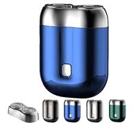 Literalous Shavers, 2025 New Upgrade Pocket Shaver USB Mini Shavers, USB Charging, Wet and Dry for Home Use, Business Trips (Blue)