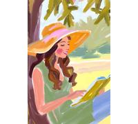 Literary Girl Notebook: Girl reading a book on front and back cover. Lined pages for journaling, keeping a list of favorite books and quotes, writing your own bestseller.