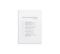 Literary Nature Poster for Reading Nooks | Displays Tree Inspired Poem Lines(Framed,08x12inch(20x30cm))