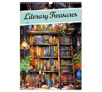 Literary Treasures Calendrier mural 2026 format A3 portrait CALVENDO 12 mois