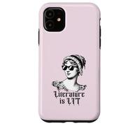 Literature is LIT Fun Jane Austen Lunettes de Soleil Meme Coque pour iPhone 11