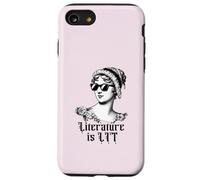 Literature is LIT Fun Jane Austen Lunettes de Soleil Meme Coque pour iPhone SE (2020) / 7/8